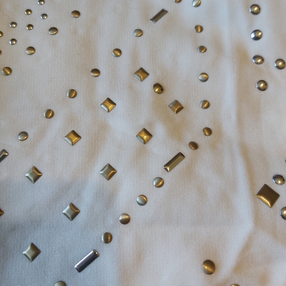 NWT Knee-length white studded skirt - Picture 5 of 5